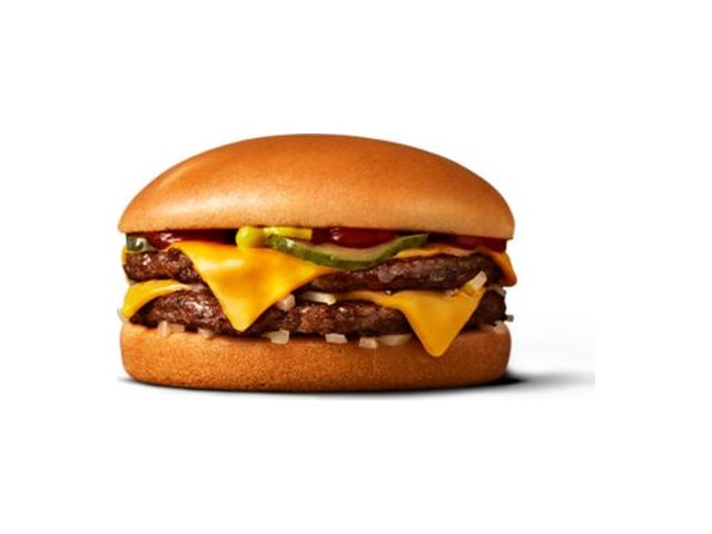 Officielt produktfoto af Double Cheeseburger fra McDonald’s Danmark
