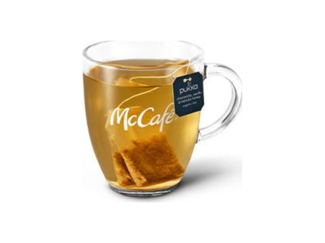 Officielt produktfoto af Kamille te fra McDonald’s Danmark