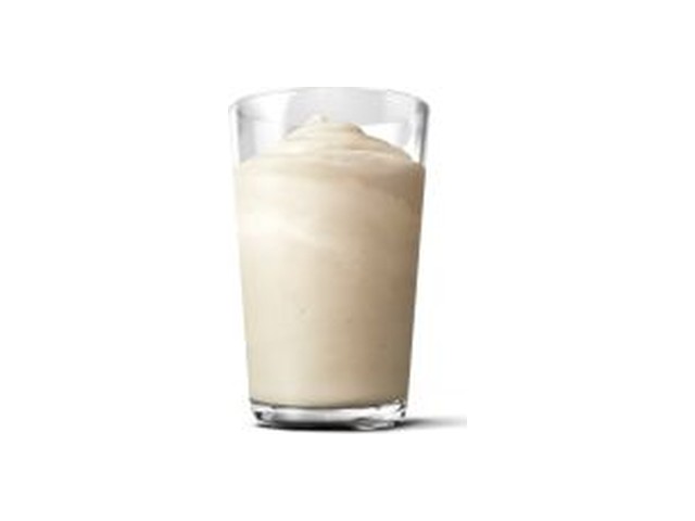 Officielt produktfoto af Milkshake m. vaniljesmag, stor fra McDonald’s Danmark