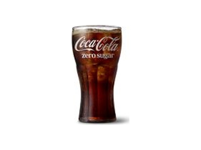 Officielt produktfoto af Coca-Cola® Zero, lille fra McDonald’s Danmark