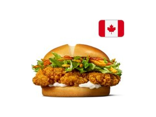 Officielt produktfoto af McCrispy® Hot Honey fra McDonald’s Danmark