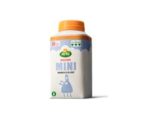 Officielt produktfoto af Arla® Økologisk minimælk fra McDonald’s Danmark