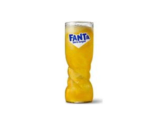 Officielt produktfoto af Fanta® Zero, lille fra McDonald’s Danmark