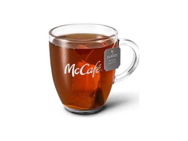 Officielt produktfoto af Earl Grey te fra McDonald’s Danmark