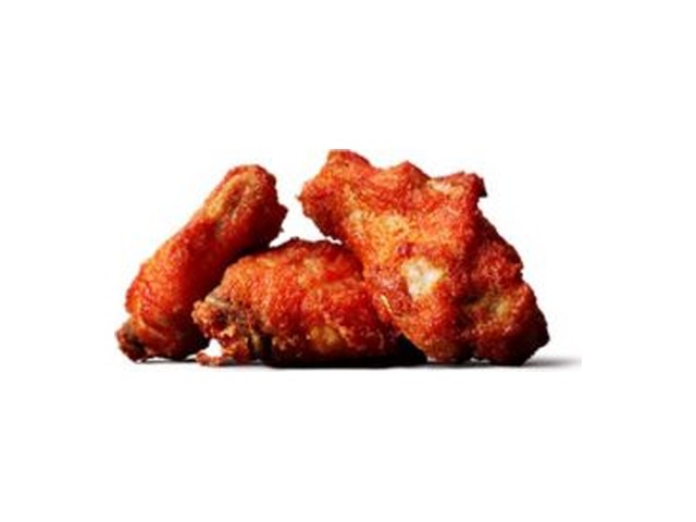 Officielt produktfoto af Hot wings 3 stk. fra McDonald’s Danmark