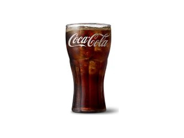 Officielt produktfoto af Coca-Cola®, stor fra McDonald’s Danmark
