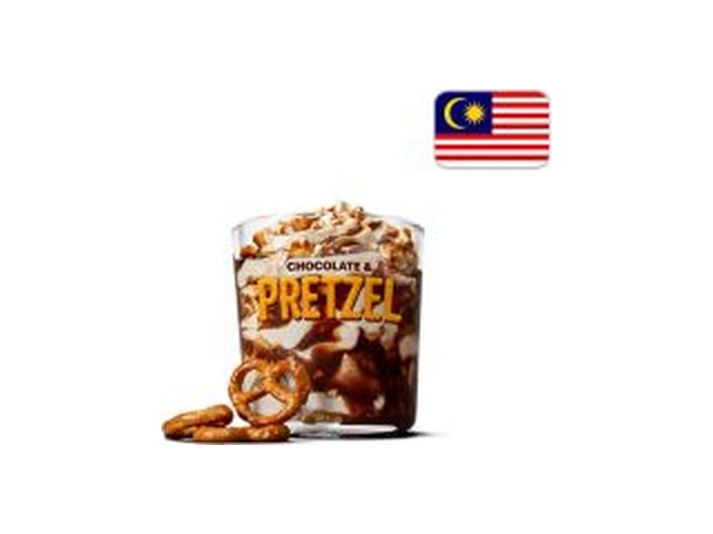 Officielt produktfoto af McFLurry® Chocolate & Pretzel fra McDonald’s Danmark