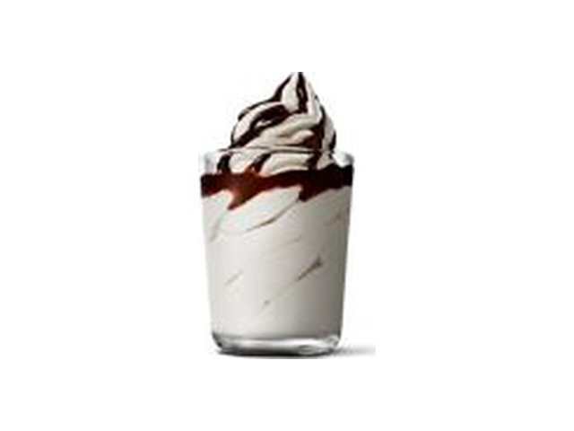 Officielt produktfoto af Sundae m. chokolade fra McDonald’s Danmark