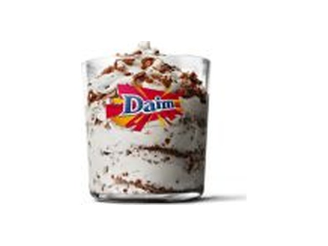 Officielt produktfoto af McFlurry® Daim® fra McDonald’s Danmark